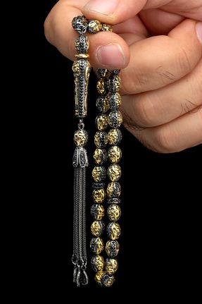 تسبیح مشکی سنگ طبیعی OTTOTESBİH - کد 949908440