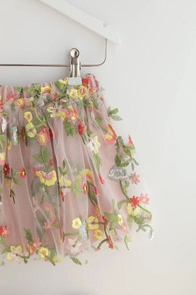دامن صورتی بچه گانه گلدار chipiques - کد 949913480