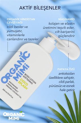 کرم بدن مرطوب کننده ORGANİC MİMİ - کد 949934834