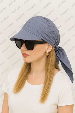 کلاه طوسی زنانه پنبه ای ZERAMİNE - کد 950040767