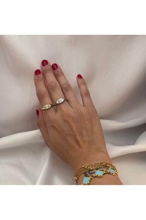 انگشتر استیل (فولاد) زرد زنانه استیل (فولاد) Butik - کد 950038603