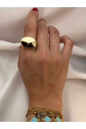 انگشتر استیل (فولاد) طلائی زنانه استیل (فولاد) Butik - کد 950036103