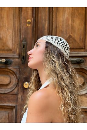 کلاه سفید زنانه qemareh bag - کد 951078163