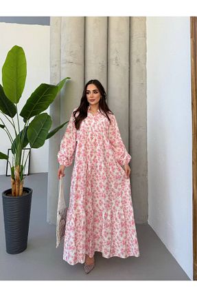 لباس حجاب صورتی زنانه رگولار JESSE STORY - کد 950527103