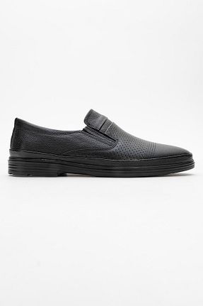 کفش کژوال مشکی مردانه چرم خالص maximoda - کد 950536492