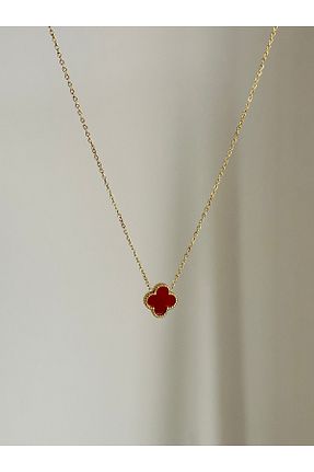 گردنبند استیل ( فولاد ) زرشکی زنانه استیل ضد زنگ YOUES JEWELRY - کد 950547253