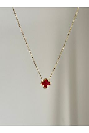 گردنبند استیل ( فولاد ) زرشکی زنانه استیل ضد زنگ YOUES JEWELRY - کد 950547253
