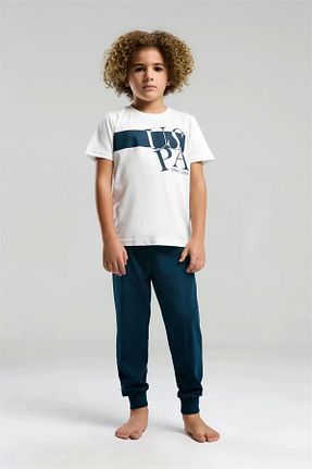 ست لباس راحتی سفید زنانه چاپی U.S. Polo Assn. - کد 905973009