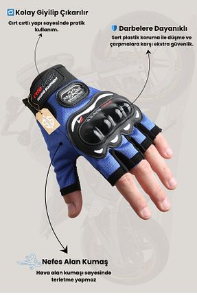 دستکش موتور سواری Yazlık Motorcu Eldiveni SİNGLE SWORD - کد 950565771