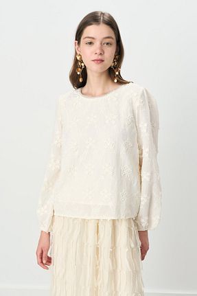 بلوز حجاب نباتی زنانه ویسکون Nihan - کد 950633584