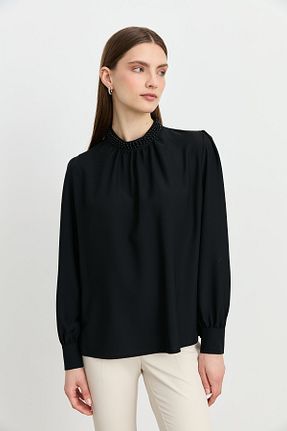 بلوز حجاب مشکی زنانه رگولار Nihan - کد 950633260