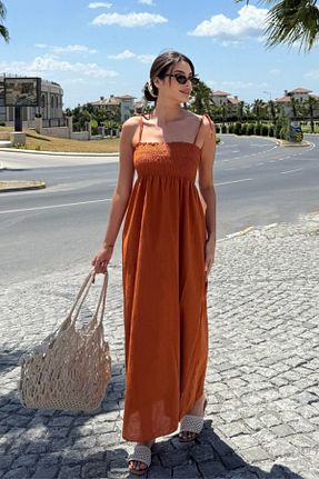 لباس نارنجی زنانه بافتنی oshebu - کد 950649252
