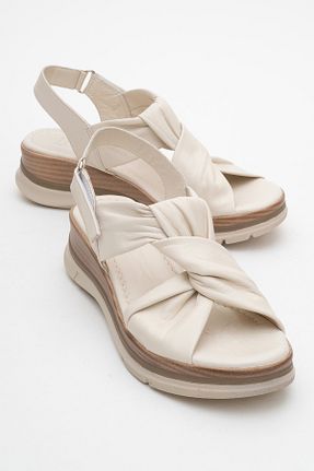 صندل نباتی زنانه پاشنه پر luvishoes - کد 950846441