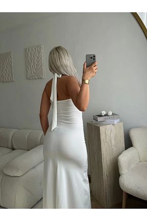 لباس سفید زنانه بافتنی Zora Butik - کد 951028656