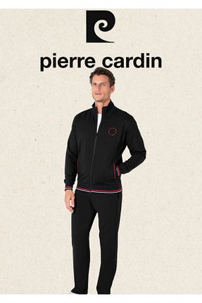 ست گرمکن مشکی مردانه پنبه ای Pierre Cardin - کد 951026879