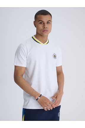 تیشرت اسپرت سفید مردانه رگولار Fenerbahçe - کد 951000721