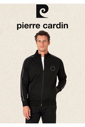 ست گرمکن مشکی مردانه پنبه ای Pierre Cardin - کد 951027935