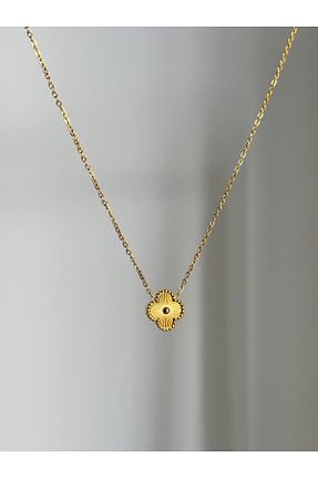 گردنبند استیل ( فولاد ) زرد زنانه استیل ضد زنگ YOUES JEWELRY - کد 951007778