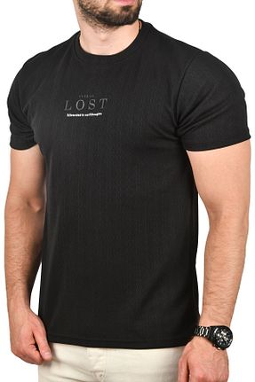 تیشرت مشکی مردانه اسلیم فیت DeepSea - کد 951169168