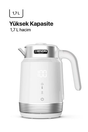 آب جوش و کتری سفید 2200 W Xenon Smart - کد 951327728