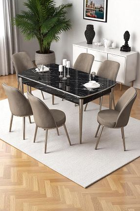 ست میز آشپزخانه رنگی MDF Canisa - کد 951422060