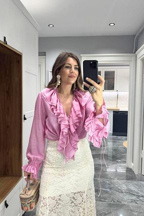 بلوز رنگی زنانه ساده Banu Angay - کد 951550055