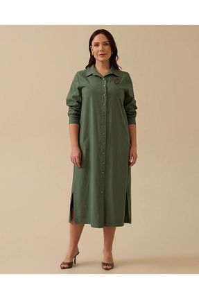 لباس سبز زنانه پلی استر Gala-Xi - کد 902591057