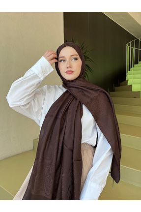 شال قهوه ای زنانه hijabchi - کد 951555902