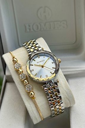 ساعت مچی زرد زنانه 31-34 میلی متر Homies - کد 939928824