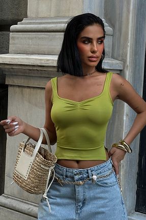 بلوز سبز زنانه ساده World Fashion Trends - کد 940598951
