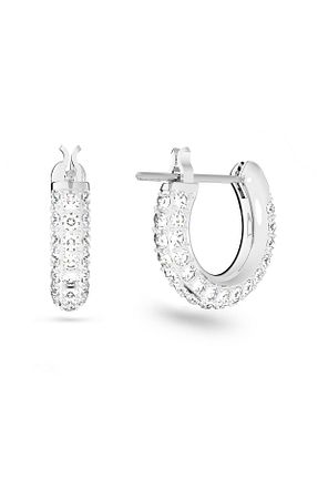 گوشواره جواهر سفید زیرکن Swarovski - کد 3721298
