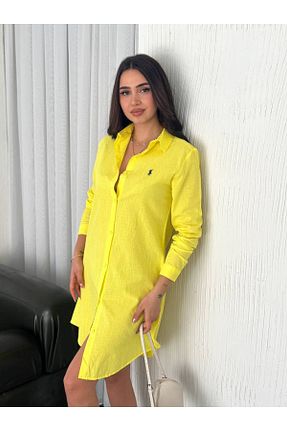 پیراهن زرد زنانه رگولار JESSE STORY - کد 936447602
