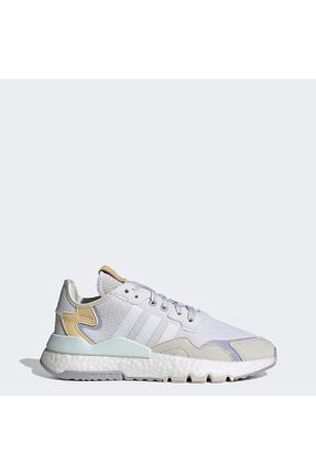 کفش اسنیکر سفید زنانه بند دار adidas - کد 807707516