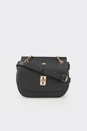 کیف دوشی مشکی زنانه چرم مصنوعی Elle - کد 857803369