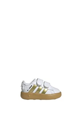 کفش اسنیکر سفید بچه گانه چرم مصنوعی adidas - کد 893278908