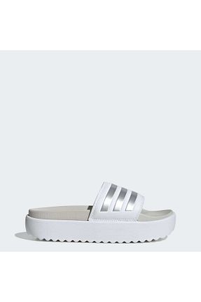 دمپائی طوسی زنانه چرم مصنوعی adidas - کد 893279083