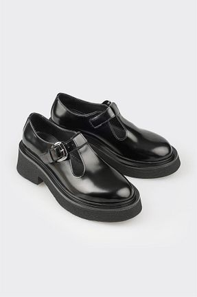 کفش کژوال مشکی زنانه چرم خالص Elle - کد 858287897