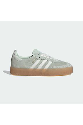 کفش اسنیکر سبز زنانه بند دار adidas - کد 853027387