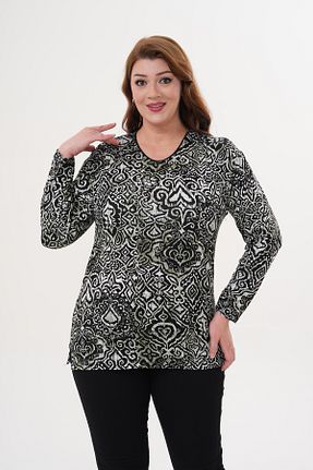 بلوز رنگی زنانه طرح دار Butik - کد 948357894