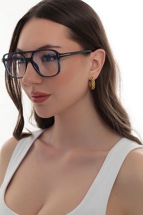 عینک محافظ نور آبی سرمه ای زنانه 45 STAOOM - کد 948632504