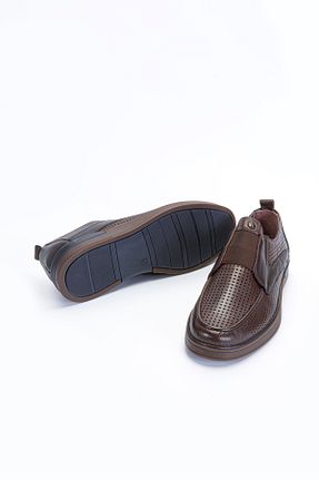 کفش لوفر قهوه ای مردانه چرم خالص Vantaggio - کد 870095076