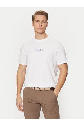 تیشرت سفید مردانه رگولار Guess - کد 890454490