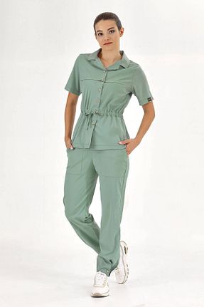 لباس کار سبز ÇİZGİ MEDİKAL - کد 765562872