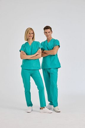 لباس کار سبز ÇİZGİ MEDİKAL - کد 129929648