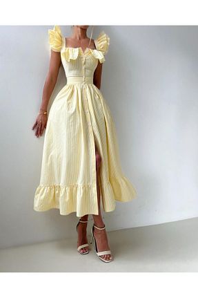 لباس زرد زنانه بافتنی Castivo Fashion - کد 937994679