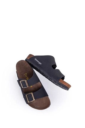 دمپائی مشکی مردانه نبوک Slazenger - کد 98378119