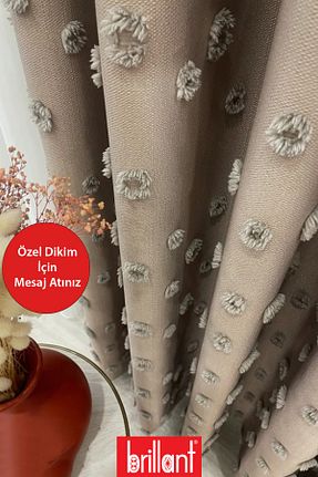 پرده زمینه رنگی کتان Perde Pendik - کد 945210454