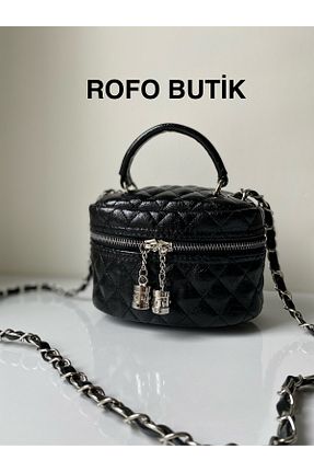 کیف دوشی مشکی زنانه چرم مصنوعی Genel Markalar - کد 856397194