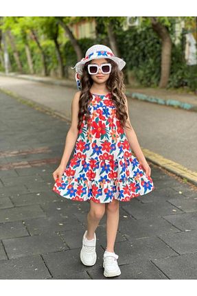 لباس قرمز زنانه بافتنی DUDOR KİDS - کد 736210591