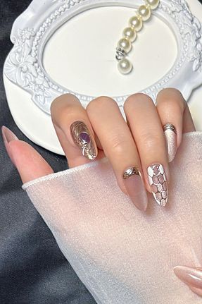 ناخن مصنوعی و اکسسوری صورتی Easy Beauty - کد 950080777